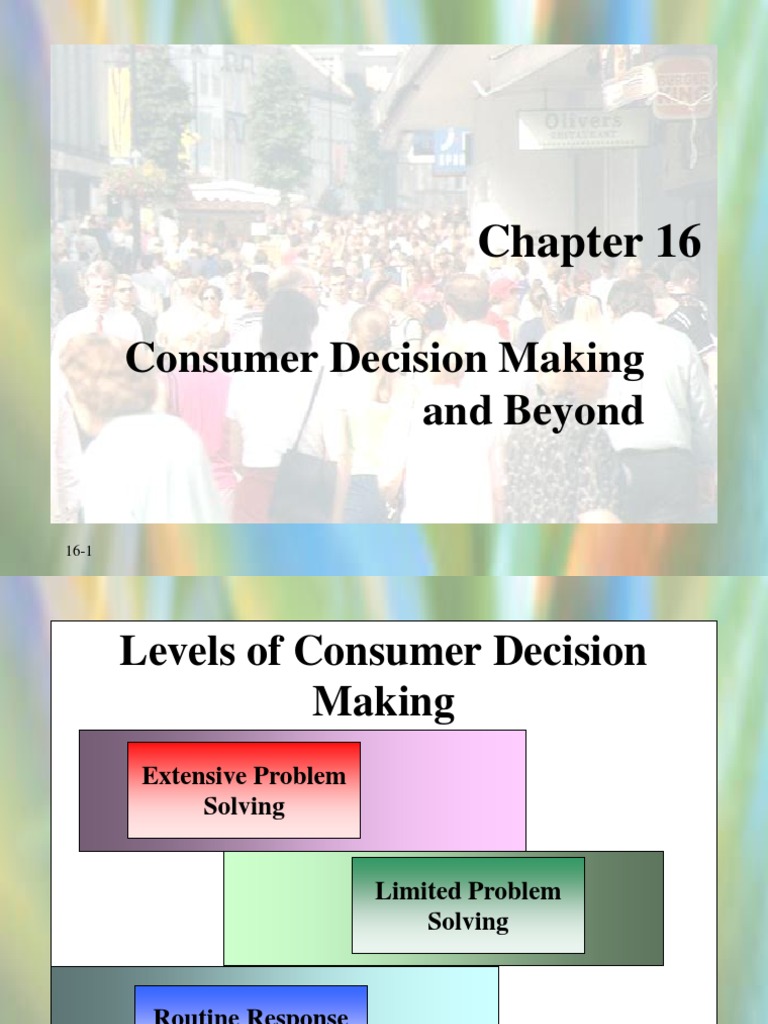 Consumer Decision Making and Beyond PDF Behavior Motivation