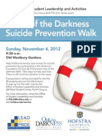 Out of the Darkness Suicide Prevention Walk - Sunday, November 4, 2012