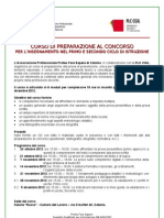 Locandina e Scheda Iscrizione Preparazione Al Concorso Docenti