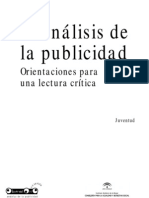 Análisis de Publicidad. Orientaciones para Una Lectura Crítica