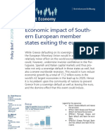 Economic Impact of Southern European Member States Exiting The Eurozone