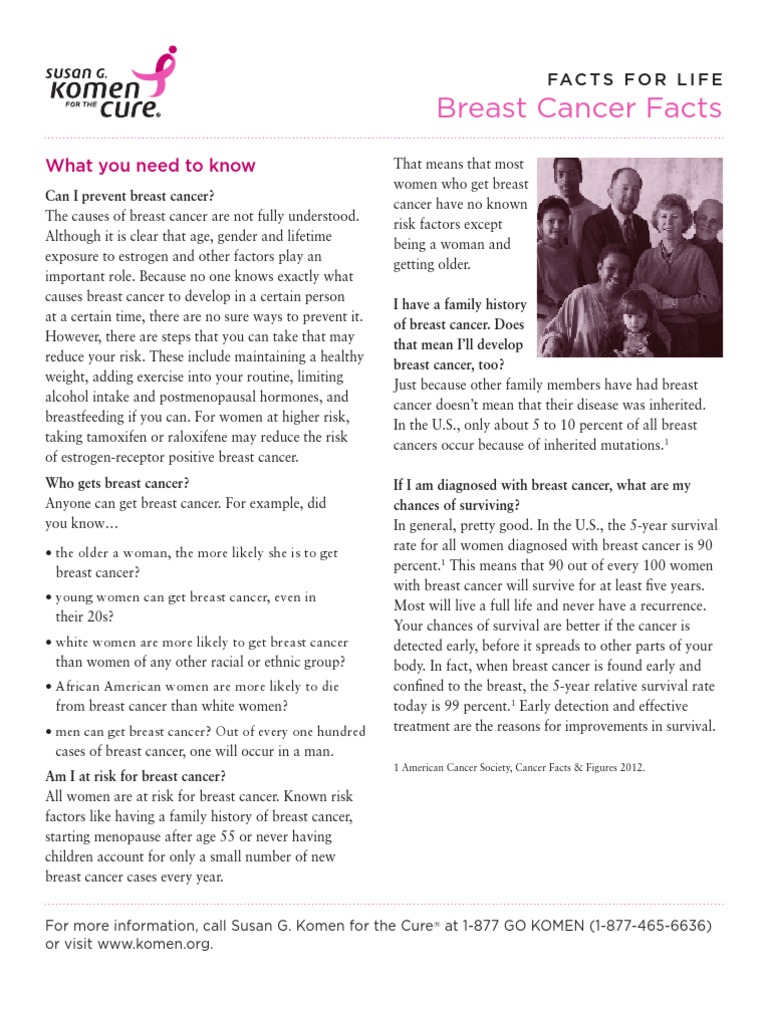 Breast Cancer Facts | PDF | Breast Cancer | Mammography