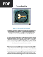 Download PasswordCrackerme - Password Cracking How To by PasswordCracker SN110453425 doc pdf