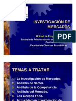 Investigacion de Mercados.