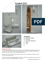 Amplyvox Symbol 2215 Intercom Handset Data Sheet