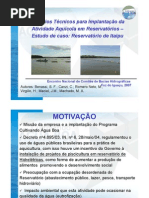 Áreas e parques aquícolas - Itaipu