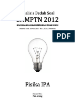 Download Analisis Bedah Soal SNMPTN 2012 Fisika IPA by Muhammad Abrar Mursalim SN110482174 doc pdf