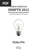 Download Analisis Bedah Soal SNMPTN 2012 Fisika IPA by Muhammad Abrar Mursalim SN110482174 doc pdf