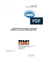 ANSI_Specification for the Design, Testing and Utilization of Industrial Steel Storage Racks