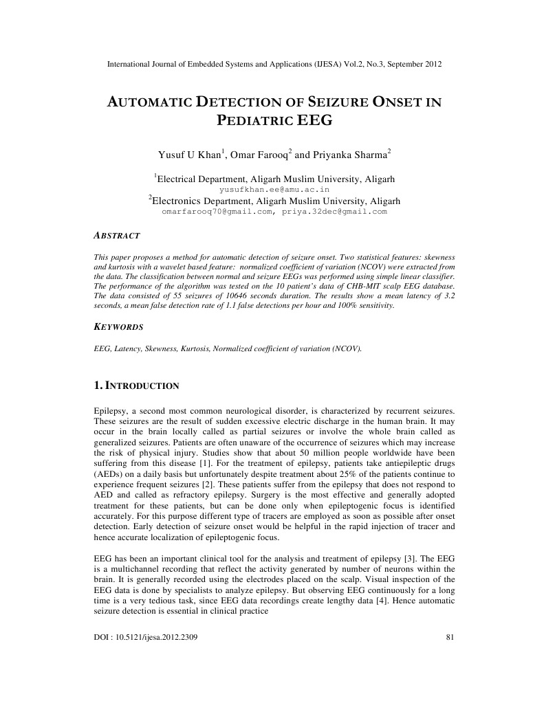 Pediatric EEG Seizure Detection Method | PDF | Electroencephalography ...