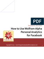 How To Use Wolfram Alpha Personal Analytics For Facebook