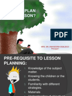 How To Plan A Lesson