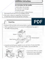 LG Washing Machine Installation Manual