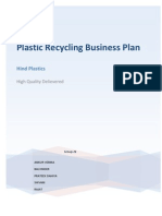 Plastic Recycling Business Plan