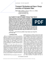 Study On Charge Transport Mechanism and Space Charge Characteristics of Polyimide Films PDF