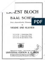 Bloch - Nigun Dalla Suite 'Baal Shem' Per Violino &amp Pianoforte - Parte Di VL &amp PF
