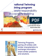 International Twinning Training Program - Corporate Responsibility in Capacity Building