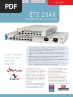 RAD ETX-204A Carrier Ethernet Demarcation Device Data Sheet