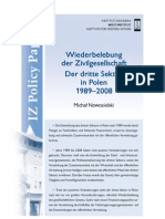 Wiederbelebung der Zivilgesellschaft Der dritte Sektor in Polen 1989–2008