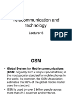 Telecommunication and Technology: Lecturer 6