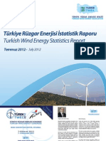 Turkiye Ruzgar Enerjisi Istatistik Raporu Temmuz 2012