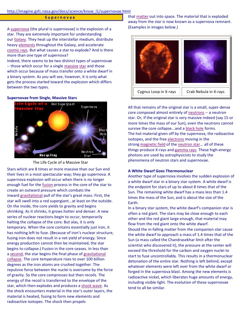 Understanding Supernovae Explosions | PDF | Supernova | Stars