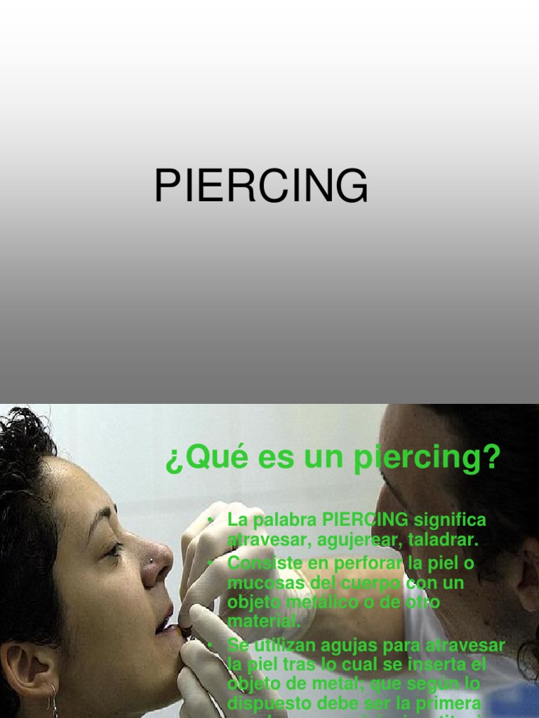 Definición y Tipos de Piercings | PDF | Hogar, jardinería y bricolaje