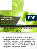 Alimentacion Complementaria: LN Noé Aragón Marín PLN Patricia Cruz Antonio