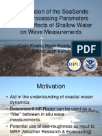 Examination of The SeaSonde Wave Processing Parameters and The Effects of Shallow Water On Wave Measurements