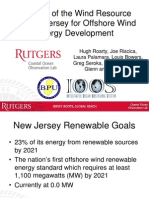 Analysis of the Wind Resource off New Jersey for Offshore Wind Energy Development