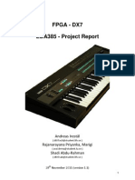 Fpga - Dx7 EDA385 - Project Report: Andreas Irestål Rajanarayana Priyanka, Marigi Shadi Abdu-Rahman