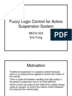 Fuzzy Logic Control For Active Suspension System: MECH 523 Erin Fung
