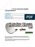 180 Canales TV Con Television SAtelital FTA Actualizado