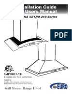 Download SV218 Wall Mounted Manual by Euro-Kitchen Inc SN11054571 doc pdf
