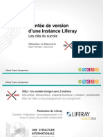 Liferay France Symposium 2012 - Montée de version d’une instance Liferay
