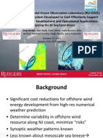 Rutgers University Coastal Ocean Observation Laboratory (RU-COOL) Advanced Modeling System Developed To Cost-Effectively Support Offshore Wind Energy Development and Operational Applications