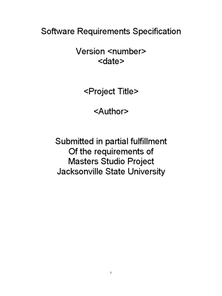 Software Spec for Grad Students | PDF | Computers | Technology ...