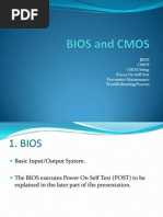 Bios Cmos CMOS Setup Power On Self Test Preventive Maintenance Troubleshooting Process