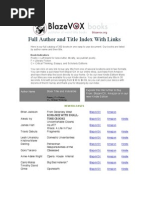 Download BlazeVOX Books Full Author and TItle Index With Links by BlazeVOX books SN110565133 doc pdf