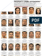 Most Wanted Property Crime Offenders Oct 2012