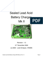 Sealed Lead Acid Battery Charger MK Ii: Revision: 1.3 21 November 2000 (C) 2000 - Luke Enriquez, VK3EM