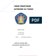 Praktikum Laboratorium Uji Tanah