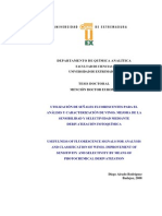 Utilizacion de Señales Fluorescentes para El Analisis y Caracterizacion de Vinos