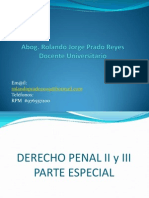 Derecho Penal Parte Especial II y III