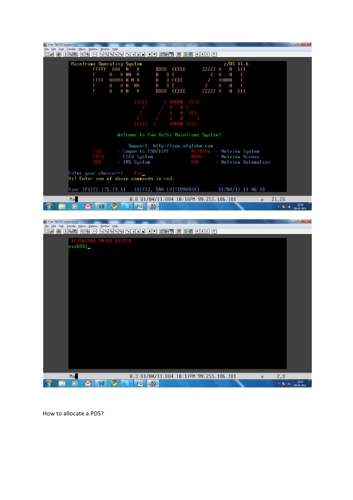 Allocating a PDS in Mainframe | PDF