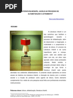 LITERATURA INFANTIL AUXILIO NO PROCESSO DE ALFABETIZAÇÃO E LETRAMENTO