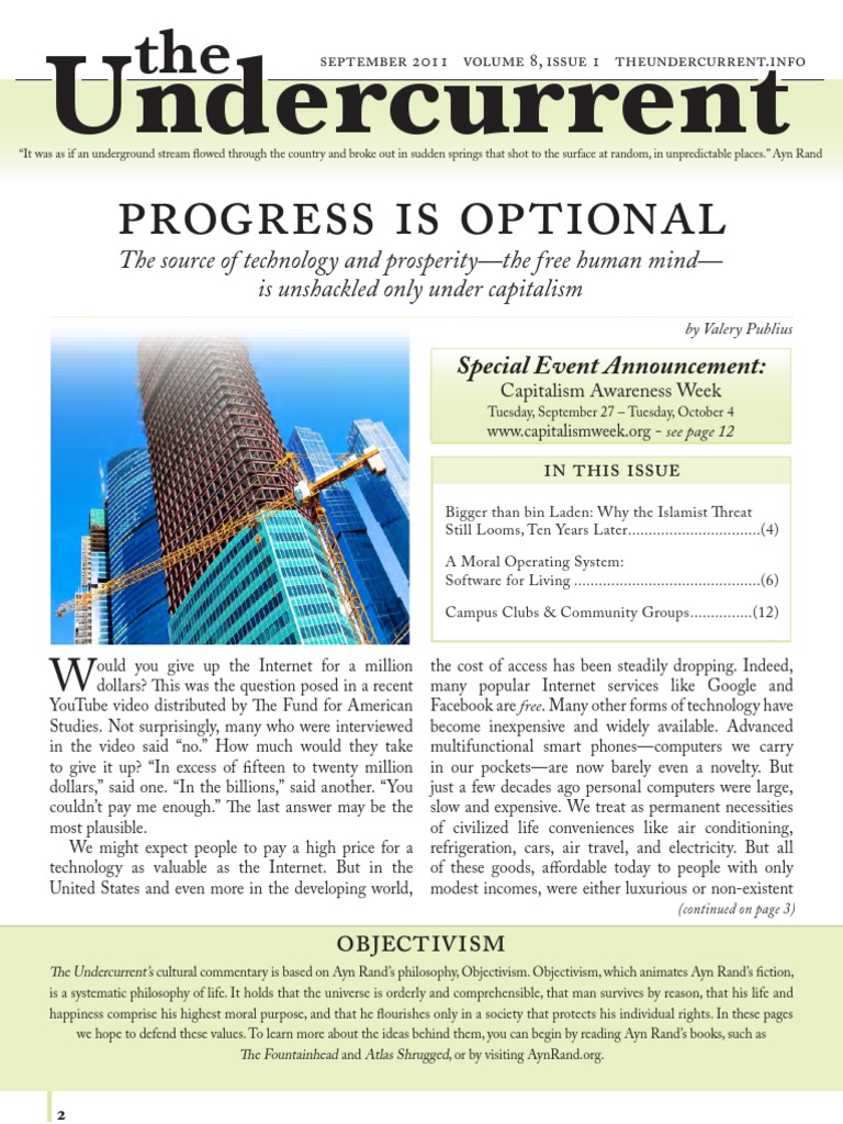 The Undercurrent Magazine Fall 2011 | PDF | Objectivism (Ayn Rand ...