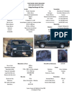 Dodge RamCharger SLT Plus Datos Oficiales y Prueba (1999)