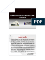 Plan de Desarrollo Institucional 2011 - 2014 - Ver2