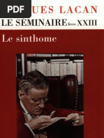 Lacan Seminaire XXIII Le Sinthome